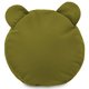 Fußbank Teddy Plüsch grün