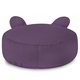 Fußbank Teddy Plüsch Violett