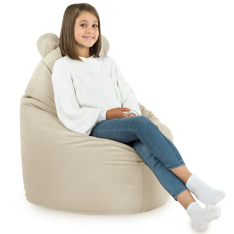 Modischer Teddy Sitzsack für Kinderzimmer, bequem und weich