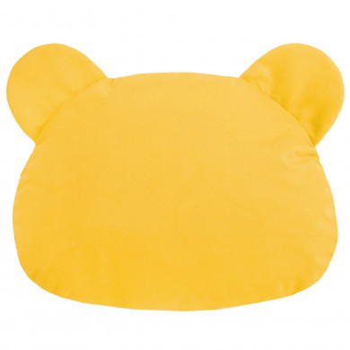 Kinderkissen Teddy Plüsch Gelb