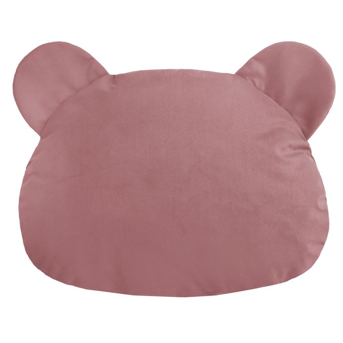 Kinderkissen Teddy Plüsch Puderrosa