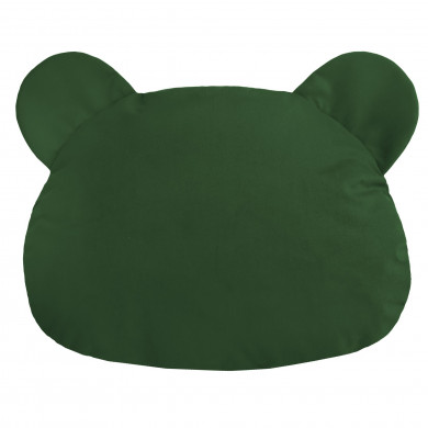 Kinderkissen Teddy Plüsch dunkelgrün