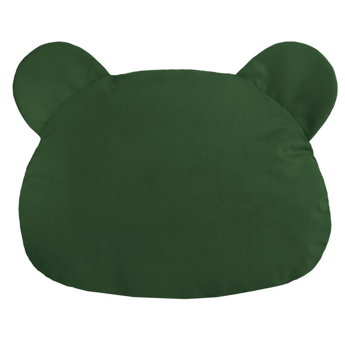 Kinderkissen Teddy Plüsch dunkelgrün