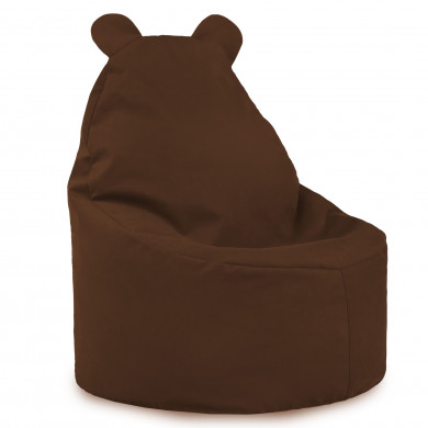 Sitzsack Sessel Teddy Plüsch Braun