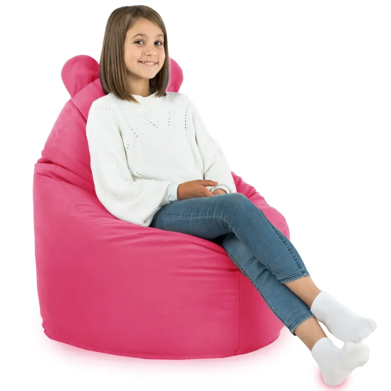 Kinder-Sitzsack-Sessel Teddy - Soft-Velours – Ansicht 36