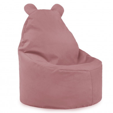 Sitzsack Sessel Teddy Plüsch Puderrosa