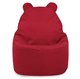 Sitzsack Sessel Teddy Plüsch rot