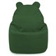Sitzsack Sessel Teddy Plüsch dunkelgrün