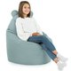 Sitzsack Sessel Teddy Plüsch minze