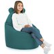 Sitzsack Sessel Teddy Plüsch blau