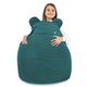 Sitzsack Sessel Teddy Plüsch blau