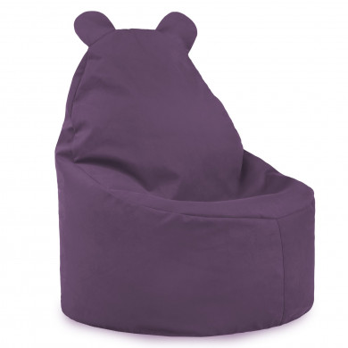 Sitzsack Sessel Teddy Plüsch violett