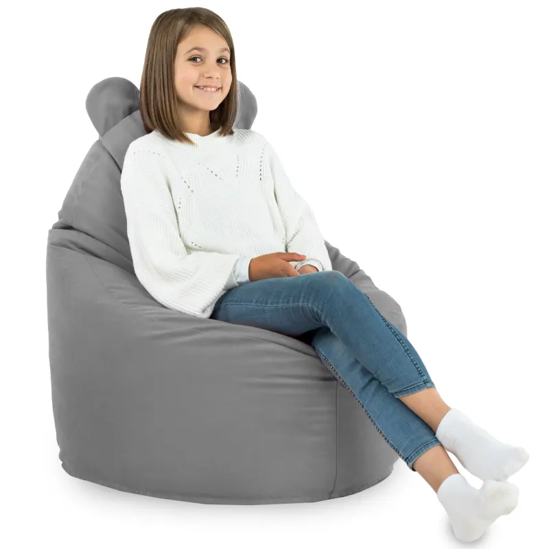 Kinder-Sitzsack-Sessel Teddy - Soft-Velours – Ansicht 45