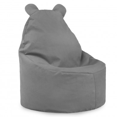 Sitzsack Sessel Teddy Plüsch stahl