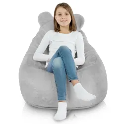 Kinder-Sitzsack-Sessel Teddy - Yeti Kunstfell – Ansicht 3