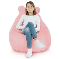 Kinder-Sitzsack-Sessel Teddy - Yeti Kunstfell – Ansicht 3