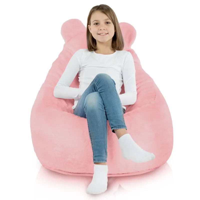 Kinder-Sitzsack-Sessel Teddy - Yeti Kunstfell – Ansicht 3