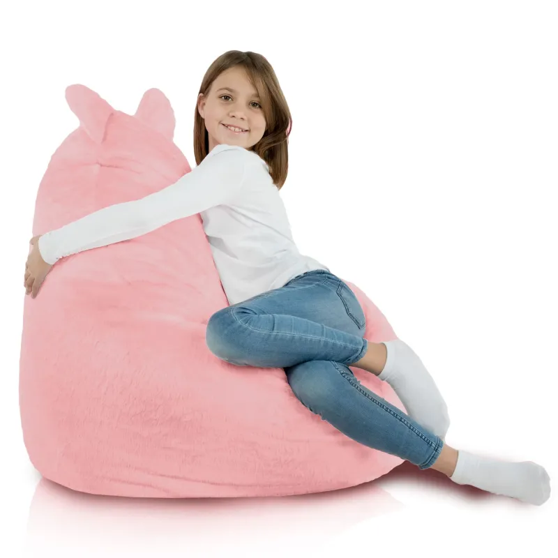 Kinder-Sitzsack-Sessel Teddy - Yeti Kunstfell – Ansicht 4