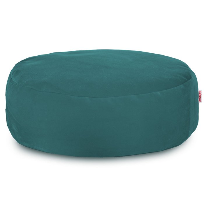 Fußbank Plüsch Blau