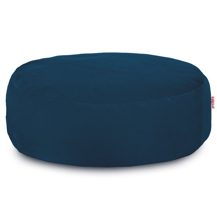 Fußbank Plüsch Marineblau