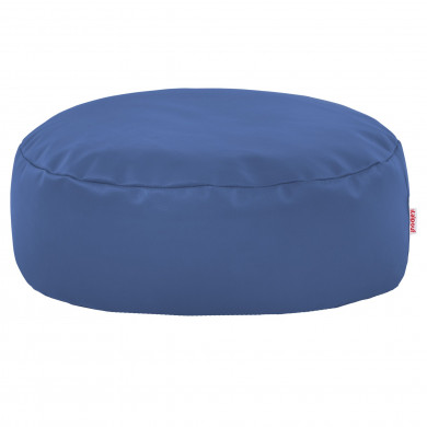 Fußbank Kunstleder Blau
