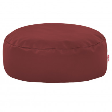 Fußbank Kunstleder rotwein