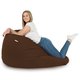 Braun Sitzsack XXL Plüsch Bezug
