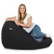 Schwarz Sitzsack XXL Plüsch Sessel