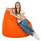 Orange Sitzsack XXL Kunstleder Kinderzimmer