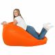 Orange Sitzsack XXL Kunstleder Kinderzimmer