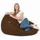 Dunkelbraun Sitzsack XXL Kunstleder