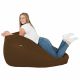Dunkelbraun Sitzsack XXL Kunstleder