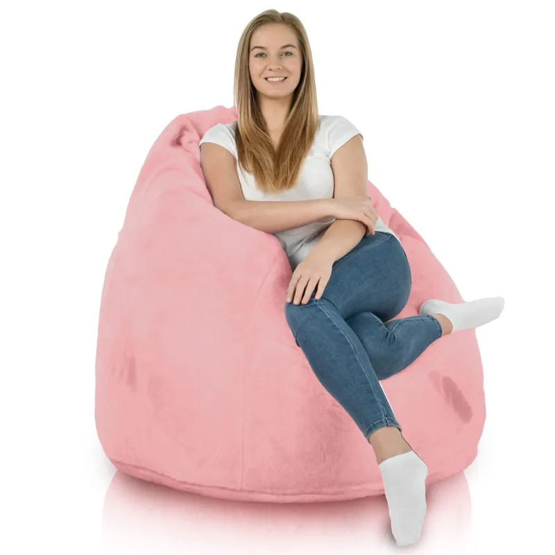 Riesensitzsack XXL für Erwachsene - Yeti Kunstfell – Ansicht 9