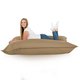 Beige Sitzkissen Outdoor XXL Terrasse