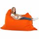 Orange Sitzkissen XXL Kunstleder Kinderzimmer