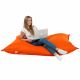 Orange Sitzkissen XXL Kunstleder Kinderzimmer