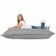 Stahl Sitzkissen XXL Kunstleder Schlafzimmer