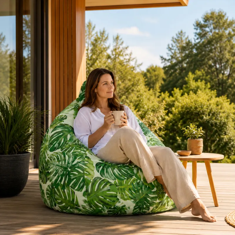 Riesensitzsack XXL für Erwachsene - Outdoor Pro Garten Wasserdicht – Ansicht 35
