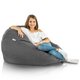 Sitzsack XL Melange Schwarz recykling balance