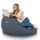 Sitzsack XXL Melange Marineblau recykling balance