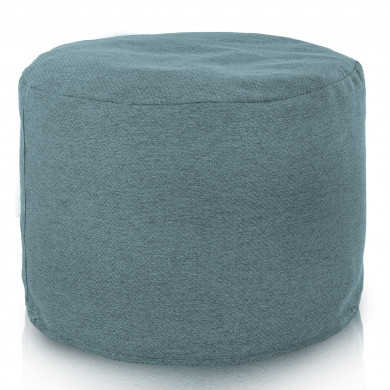 Sitzpouf Cilindro Melange Türkis recykling