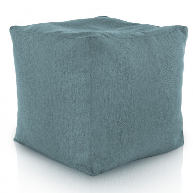 Sitzpouf Cubo Melange Türkis recykling