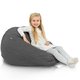 Sitzsack Kinder Melange Schwarz recykling balance