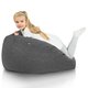 Sitzsack Kinder Melange Schwarz recykling balance