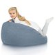 Sitzsack Kinder Melange Blau recykling balance