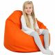 Orange Kindersitzsack Kunstleder Bag