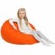 Orange Kindersitzsack Kunstleder Bag