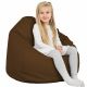 Dunkelbraun Kindersitzsack Kunstleder Modern