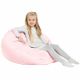 Metallic-Rosa Kindersitzsack Kunstleder