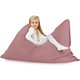 Puderrosa Sitzkissen Kinder XL Plüsch